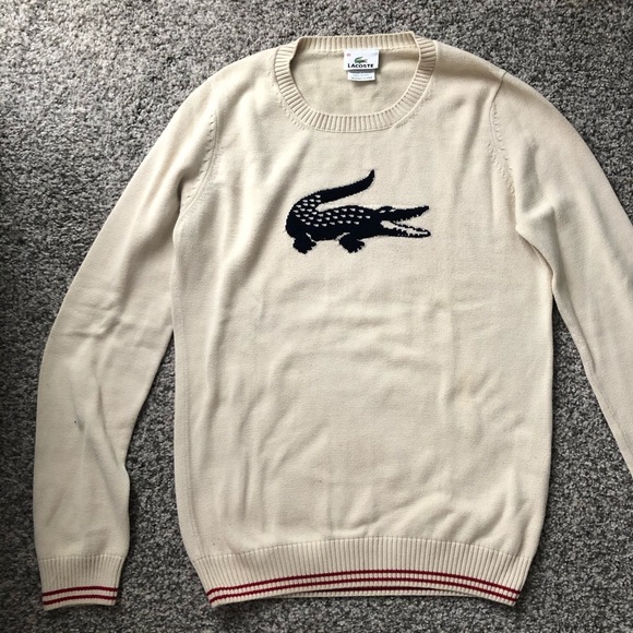 Lacoste Sweaters - Lacoste cream sweater
